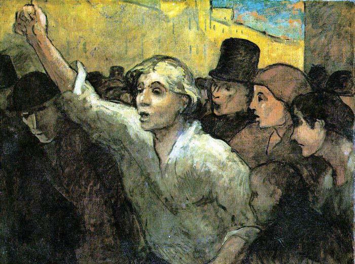 Honore  Daumier The Uprising Germany oil painting art